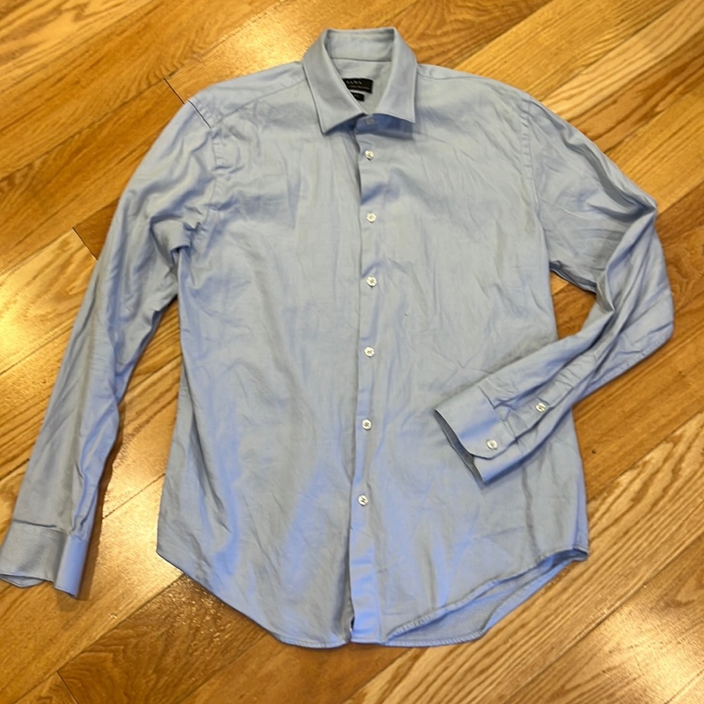 Zara men’s button down am dress shirt